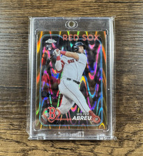 2024 Topps Chrome Gold Ray Wave Refractor /50 Rookie Wilyer Abreu #165  Red Sox