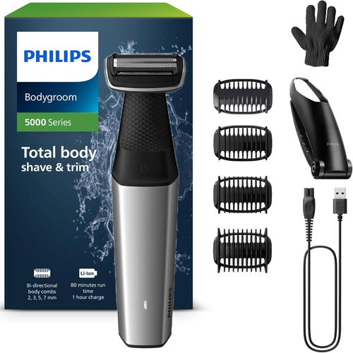 Bodygroom Series 5000 Rifinitore per Inguine E Corpo Impermeabile, Rasatura Prec - Foto 10 di 12