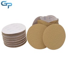 100 Pack High Quality 180 Grit 6" NO-Hole Hook Loop Pads Sanding Disc Flocking