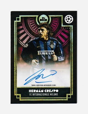 2023-24 Topps UCC Deco - Hernan Crespo Short Print Autograph Red /10 - FC Inter