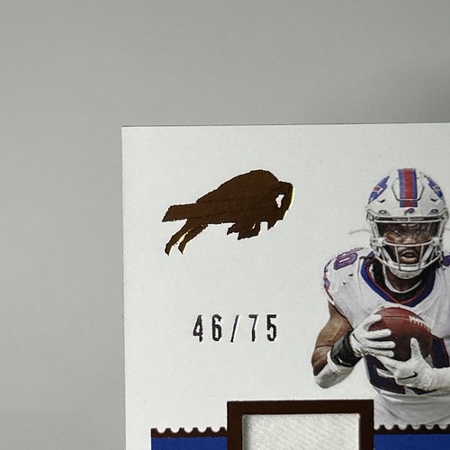 2020 Panini Encased Rookie Triple Memorabilia /75 Zack Moss #RT-26 RC Bills MEM - Picture 4 of 14