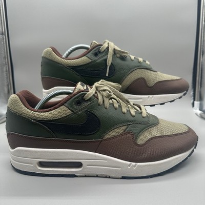 Nike Air Max 1 Essential Premium Olive Dark Stucco Mens Size 12 HF1516-200