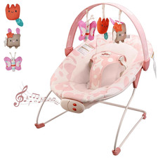 Baby Bouncer   Baby Bouncer seat, Infants Bouncy Seat with Music  Sensory Toys,