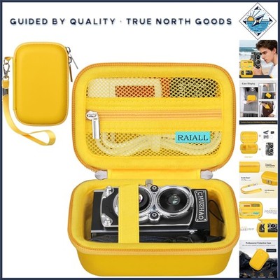 CHUZHAO Vintage Mini Digital Camera TLR Style Retro Point Shoot Pocket Case Only