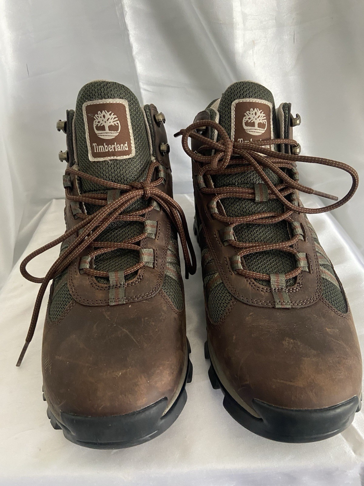 Timberland Men's 11 Mid Hiker Boot in Brown Full Grain Leather 001WL7
