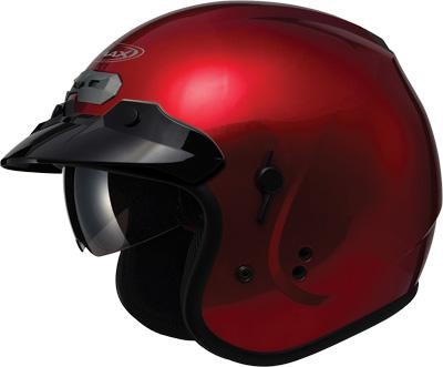 G-Max GM32S Solid Helmet (Large, Candy Red)