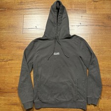 All Saints Hoodie Sweater Men M Gray Pullover Sweatshirt Minimal Luxury Alt City
