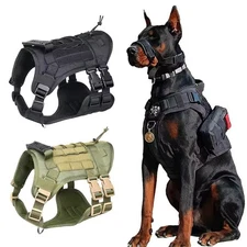 Big Dog Training Vest Harness Adjustable Nylon Chest Harness Comfortable Control