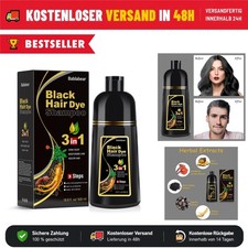 Bablabear Haarfärbeshampoo schwarz 500ml fü...