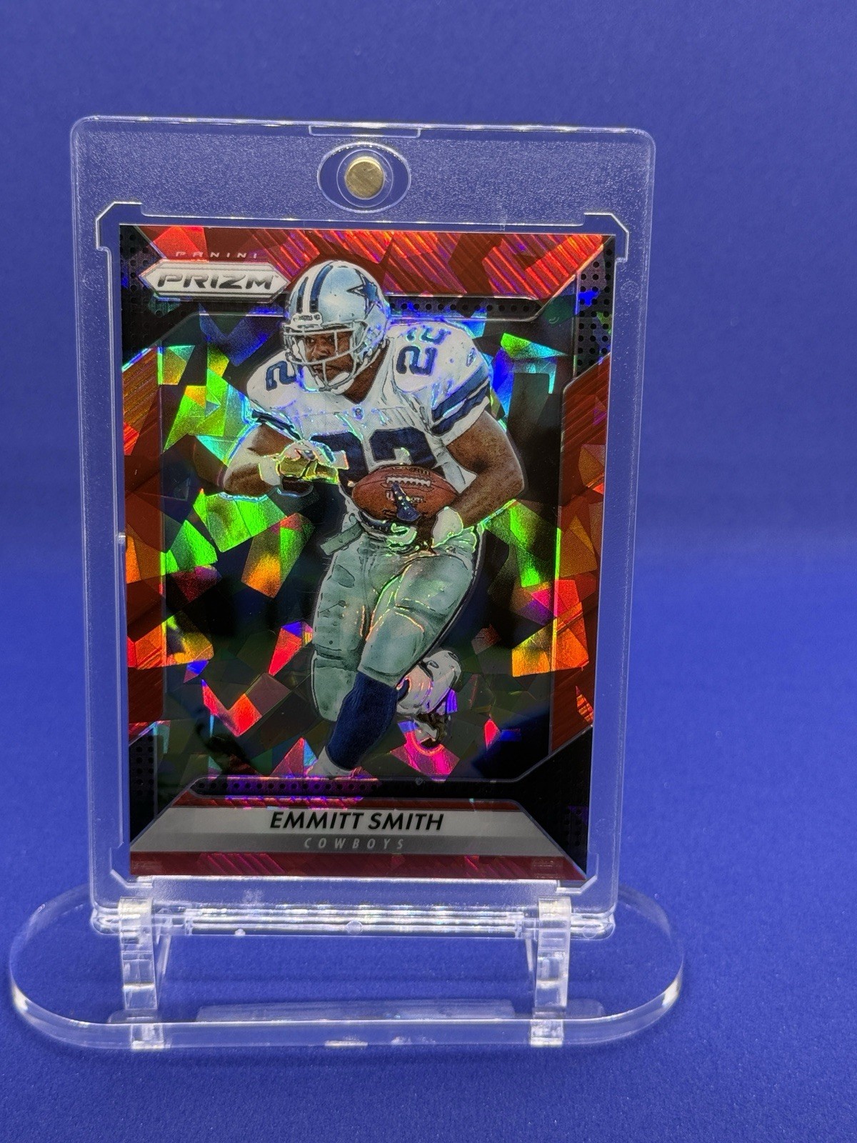 panini prizm red crystals prizm emmitt smith cowboys #185 /75 2016