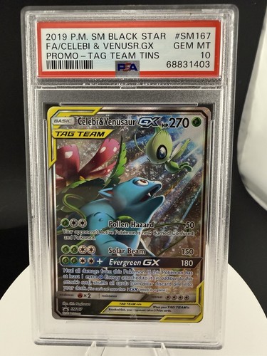 Celebi & Venusaur-GX graded PSA 10 for sale on eBay