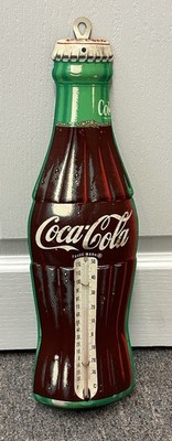 Vintage COCA-COLA Donasco Tin Thermometer Sign 17 1/4in.