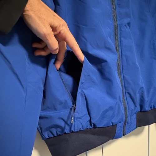 Lands End Men Classic Squall Jacket Blue Medium 38-40 Fleece Lined Zip Pockets - Picture 5 of 12