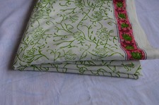 NO TARRIF CHARGES 100 ZK 160 Hand Block Floral Print 100 Cotton 15 Yard Fabric