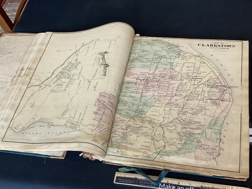 ANTIQUE 1876 NY ROCKLAND COUNTY NEW YORK FA DAVIS SURVEY MAPS LITHOS ILLUSTRATED - Picture 8 of 24