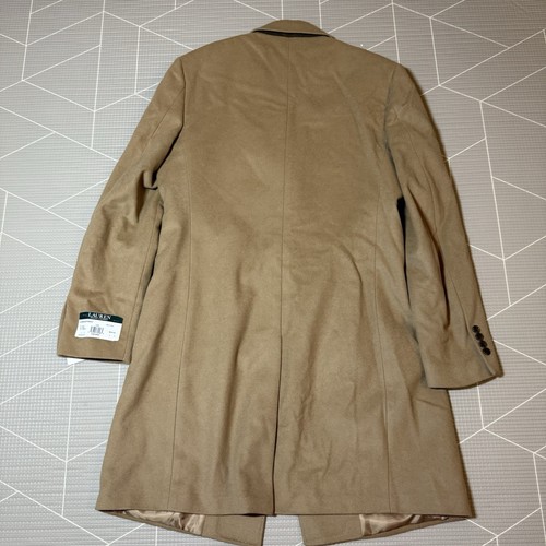NEW Lauren Ralph Lauren Men’s Luther Luxury Blend Overcoat Size 42 Long Camel - Imagen 3 de 8