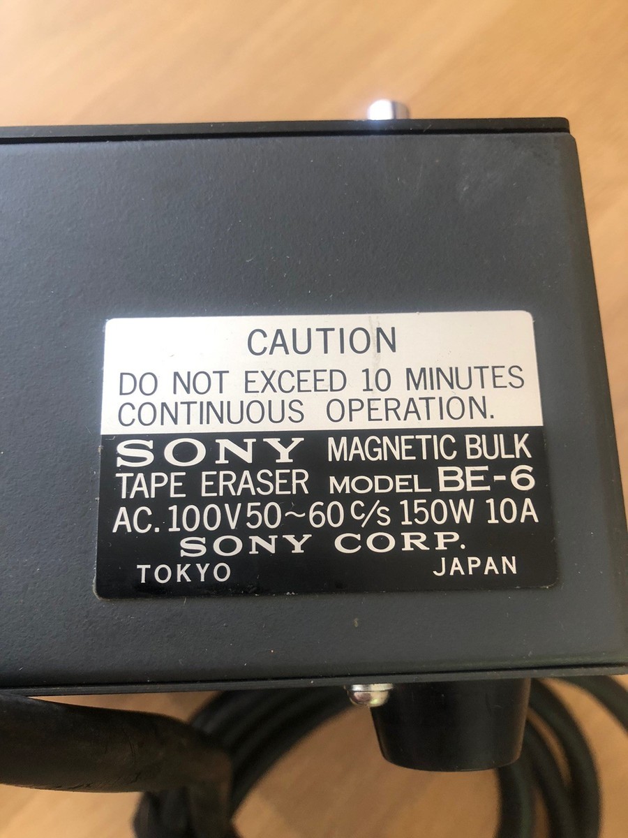 ✨希少✨ SONY BE-8 MAGNETIC BULK TAPE ERASER SONY BE-6 Magnetic Bulk Tape Eraser Vintage Made in Japan