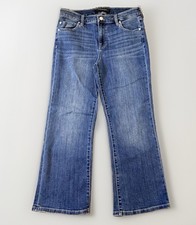 Liverpool Los Angeles Women's 8/29 Hannah Crop Flare Medium Wash Denim Jeans