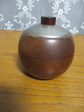 Vintage Handmade Wood Lidded Trinket Box Hand Turned
