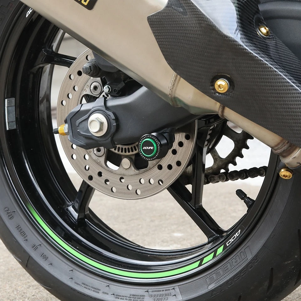 Deslizadores de carrete basculante CNC para tornillos de pie trasero Kawasaki Ninja ZX10R 2004-2025 Foto 3 de 4