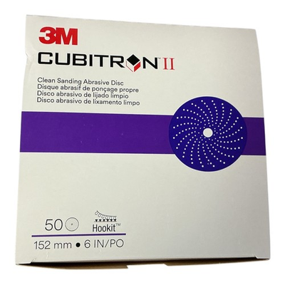 #ad 3M Cubitron II 31484 Hookit Clean Sanding Discs 6” 400 Grit 50 Pack New $50.14