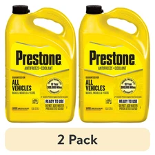 (2 pack) Prestone Extended Life Prediluted Antifreeze/Coolant, Universal Use...