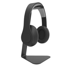 H1 Universal Headphone Stand with Curved Silicone Padding  Black