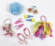 Gymboree 7 Sets Hair Accessories Lot Pony Os Clips Miami Vacation Sunshine VGUC