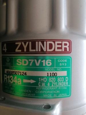 Original VW - Klimakompressor mit der OE-Nummer 1H0 820 803 D, neu