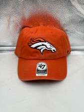 Denver Broncos NFL '47 Brand Orange Clean Up Adjustable Strapback Hat