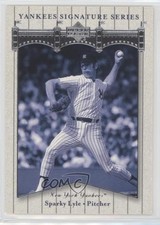 2003 Upper Deck Yankees Signature Series Sparky Lyle #77 05dl