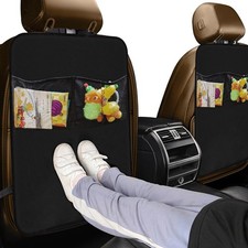 Car Backseat Organizer Kick Mat Protector with Pockets for Kids Toddlers