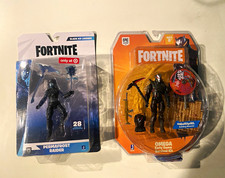 Fortnite Mixed Lot 2 Action Figures: Permafrost Raider, Omega w/ Accessories
