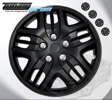 Matte Black Style 025 16 Inches Hubcap Wheel Cover Rim Skin Covers 16 Inch 4pcs Matte Black Style 025 16 Inches Hubcap Wheel Cover Rim Skin Covers 16 Inch 4pcs