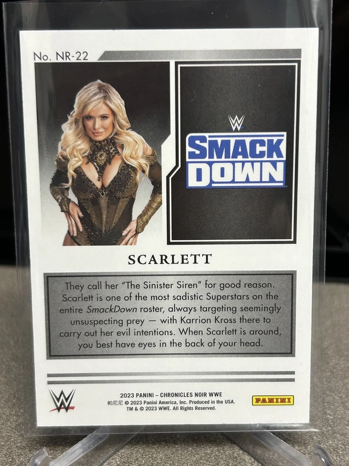 2023 Panini Chronicles WWE - Noir Scarlett #NR-22 /99 - Image 2 of 2