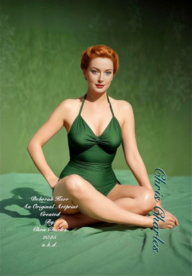 DEBORAH KERR von Chris Charles Ein Original KUNSTDRUCK A3 UHD Portrait