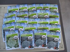 Ferry-Morse Organic Vegetable Seeds, 25 Packages of BROCCOLI, 2025 expiration