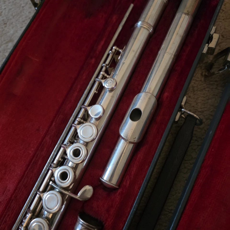 Flautas Elkhart Indiana Serie S (Artley) Agujero Abierto y Esterlina (Gemeinhardt) Foto 3 de 4