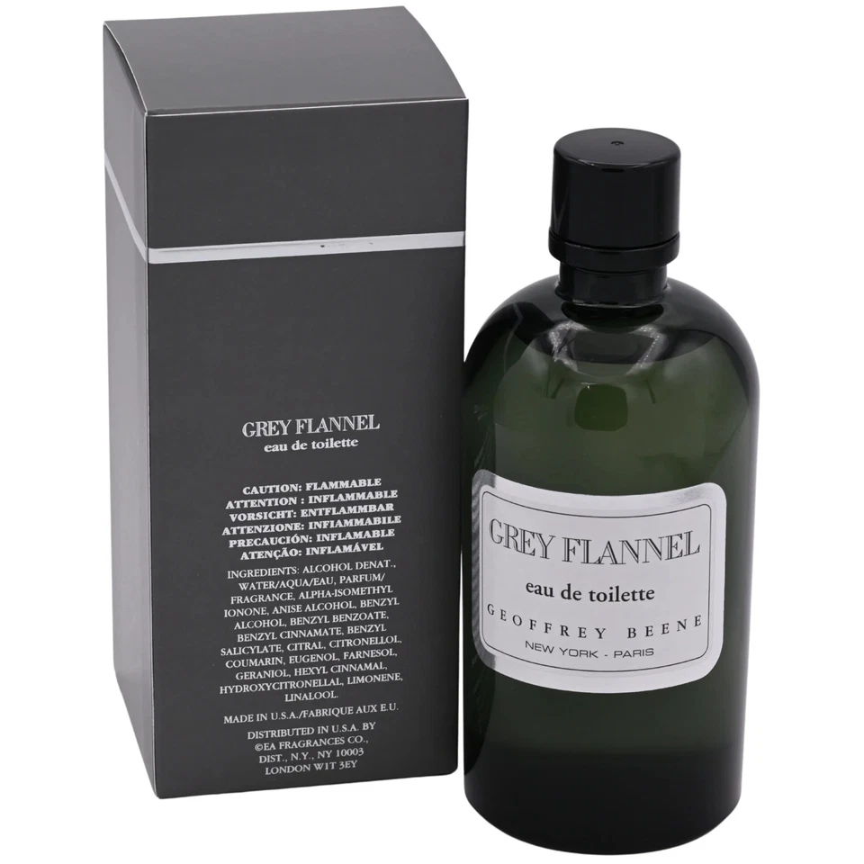 FLANELA GRIS por Geoffrey Beene colonia para hombre EDT 8,0 oz nueva en bolsa Foto 4 de 4