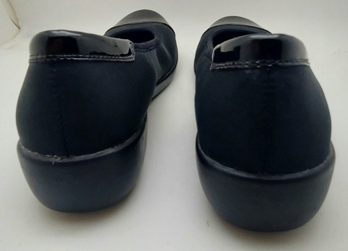 Womens Laura Scott slip on shoes size 7 Black rubber soles PREOWNED - Picture 5 of 6