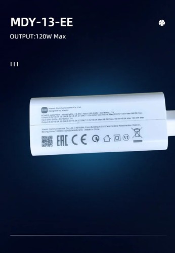 120w Originale Xiaomi Caricatore Turbo Carica Super Veloce Adattatore UE Tipo C - Foto 3 di 7