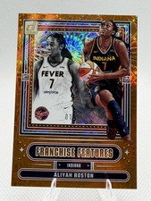 2025 Panini Donruss WNBA -Franchise Features Aliyah Boston Orange Fireworks 1/75