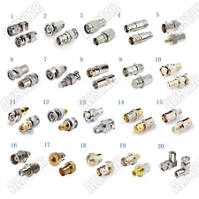 1x BNC Male Female to SMA TNC F MCX FME SMB Male Female Adapter Coax Connector