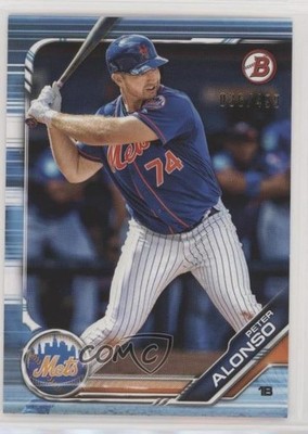 2019 Bowman Prospects Sky Blue 36/499 Pete Alonso Peter #BP-127 Rookie RC o7m