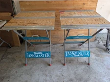 Vintage Makita Taskmaster Evolution Toolbench Work Bench Foldable Pair 