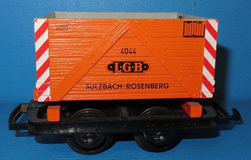 LGB  4044  oranger Grubenwagen "Sulzbach Rosenberg" Kastenlore   #8345 | Zustand: Gebraucht