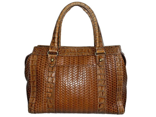 Bolso de mano BRAHMIN Pocomo de cuero italiano almendra tostada Melbourne - Imagen 16 de 16