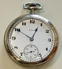 Antique 18s 7j Grade 206 Model 5 Class 106 Elgin Pocket Watch Running c.1922