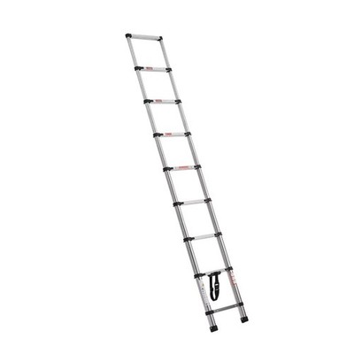 8.5ft Telescoping Ladder, Stainless Steel Lightweight Extension Ladder 