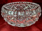 Cut Glass Crystal Bohemia Heavy Bowl Moser Waterford Nachtmann Ajka or ABP Style